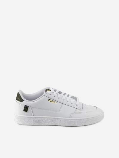 Shop Puma Ralph Sampson Mc Clean Leather Sneakers In White