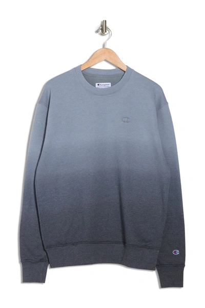 Shop Champion Powerblend Ombre Crew Neck Pullover In Ombre Black