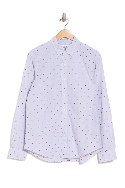Frank & Eileen Finbar Regular Fit Cotton Shirt In Blu Str W | ModeSens