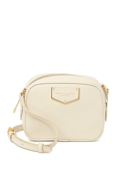 Shop Marc Jacobs Voyager Square Crossbody Bag In Ivory