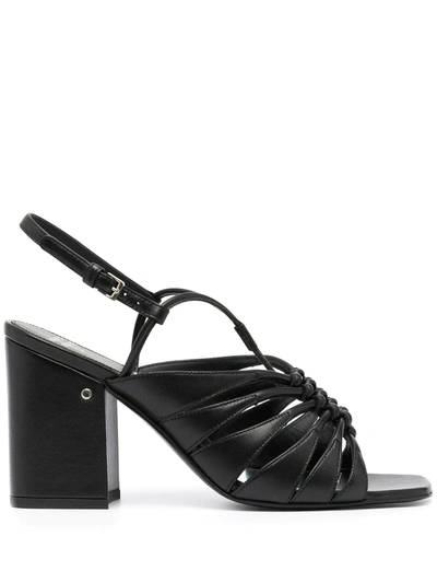 Shop Laurence Dacade Burma Strappy Sandals In Black