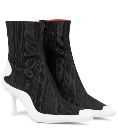 Shop Jimmy Choo X Marine Serre Moiré Ankle Boots In Black