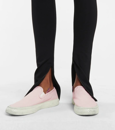 Shop Acne Studios Canvas Slip-on Sneakers In Pink