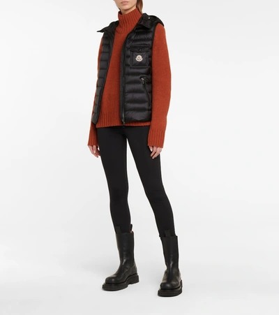 Shop Moncler Glyco Down Vest In Black