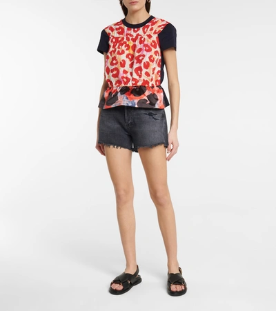 Citizen Of Humanity + Net Sustain Marlow Distressed Organic Denim Shorts In Black