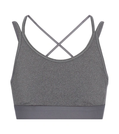 Shop Tory Sport Stretch-jersey Sports Bra In Grey