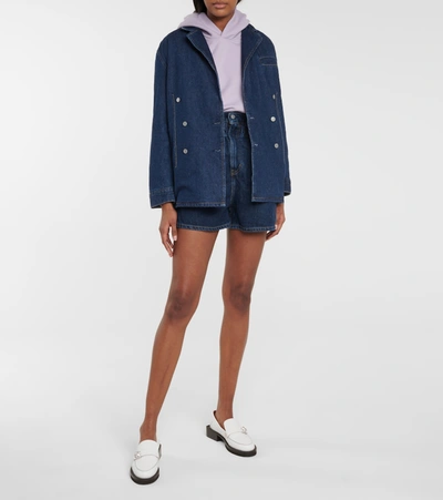 Shop Ganni X Levi's® Denim Blazer In Blue