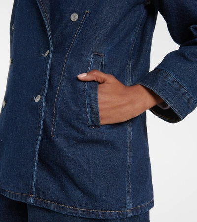 Shop Ganni X Levi's® Denim Blazer In Blue