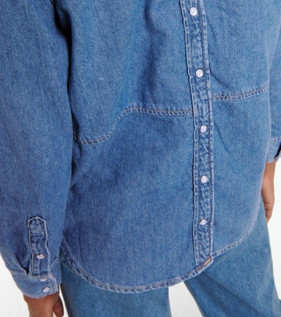 Shop Ganni X Levi's® Denim Shirt In Blue