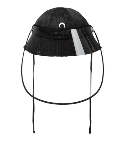 Shop Marine Serre Bucket Hat With Visor In Black