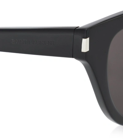 Shop Saint Laurent Sl 425 Cat-eye Sunglasses In Black-black-black