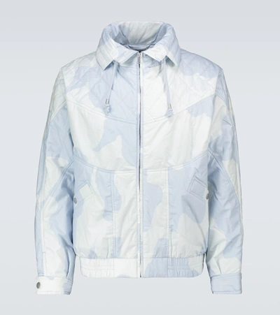 Shop Isabel Marant Daomon Printed Jacket In Blue