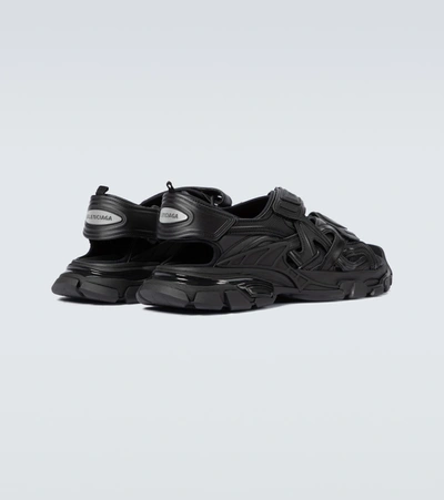 Shop Balenciaga Track Strapped Sandals In Black