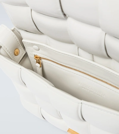 Shop Bottega Veneta Padded Cassette Shoulder Bag In White