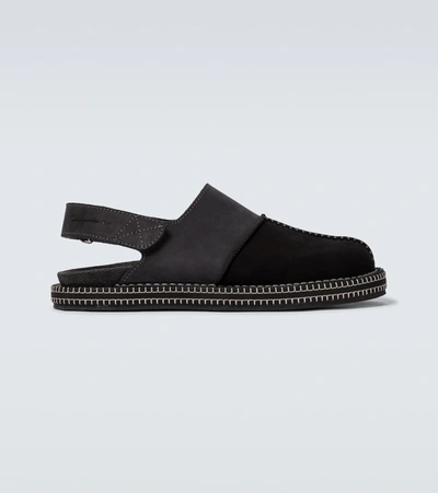 Shop Jacquemus Les Mules Blé Paneled Mules In Black