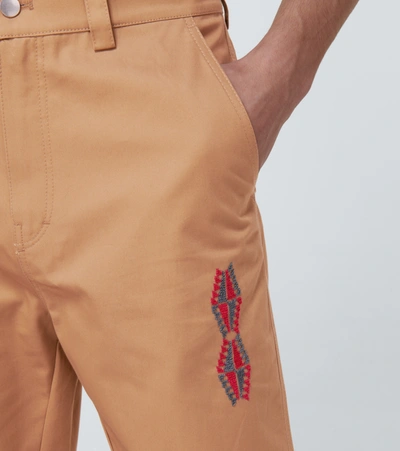 Shop Adish Makhlut Cotton Chino Pants In Beige