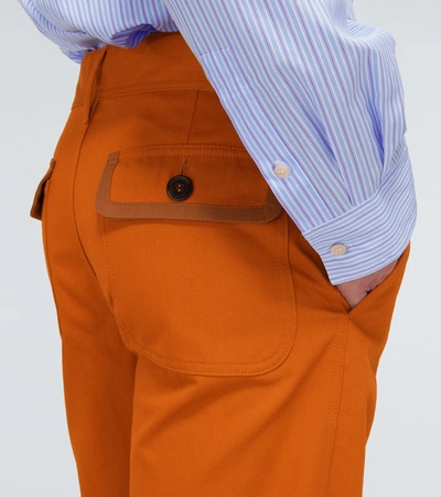 Shop Marni Straight-fit Pants In Orange