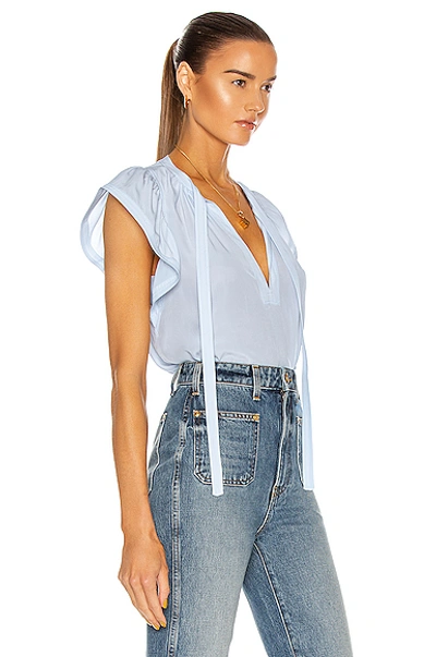 Shop A.l.c Carmen Top In Ice Blue