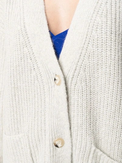 Shop Ba&sh Bule Chunky-knit Cardigan In Neutrals