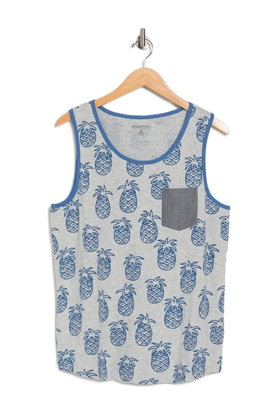 Shop Sovereign Code Trusty Dinosaur Patterned Tank In Pineapple Outline/he