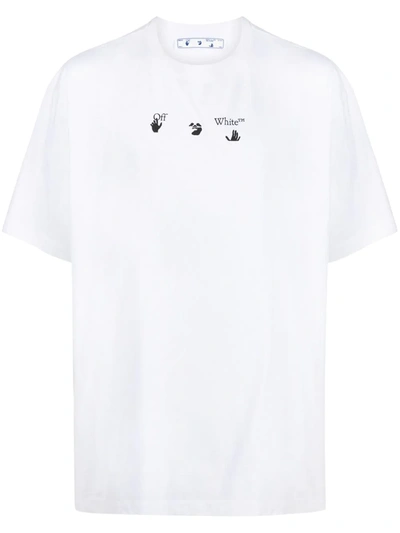 Shop Off-white Arrows Print Short-sleeve T-shirt In White