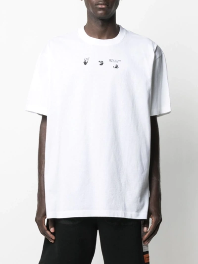 Shop Off-white Arrows Print Short-sleeve T-shirt In White