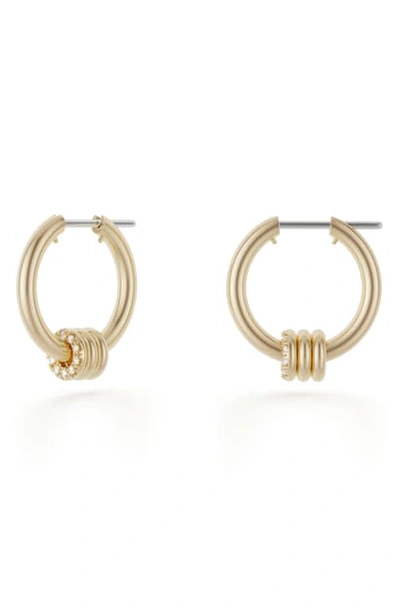 Shop Spinelli Kilcollin Ara Diamond Hoop Earrings In Gold