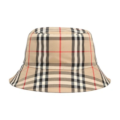 Burberry Beige Vintage Check Bucket Hat In Beige Multi | ModeSens