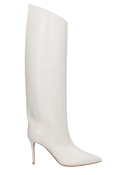 Shop Alexandre Vauthier High Heels Boots In White Leather