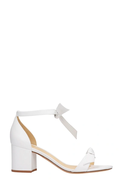 Shop Alexandre Birman Sandals In White Leather