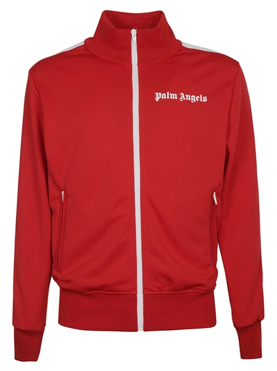 Shop Palm Angels Classic Track Jacket In Red/white