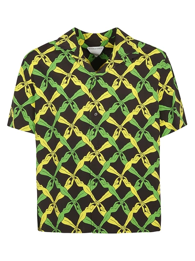 Shop Bottega Veneta Sport Shirt In Grass Yellow