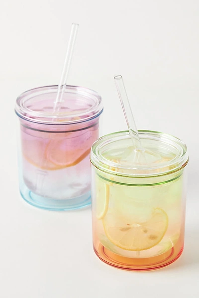 Shop Anthropologie Blythe To-go Tumbler By  In Green Size Tumbler