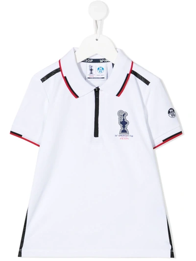 Shop North Sails Short-sleeve Polo Shirt In White