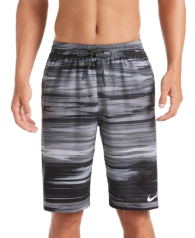 Shop Nike Men's Sky Stripe Vital 11" Volley Swim Trunks