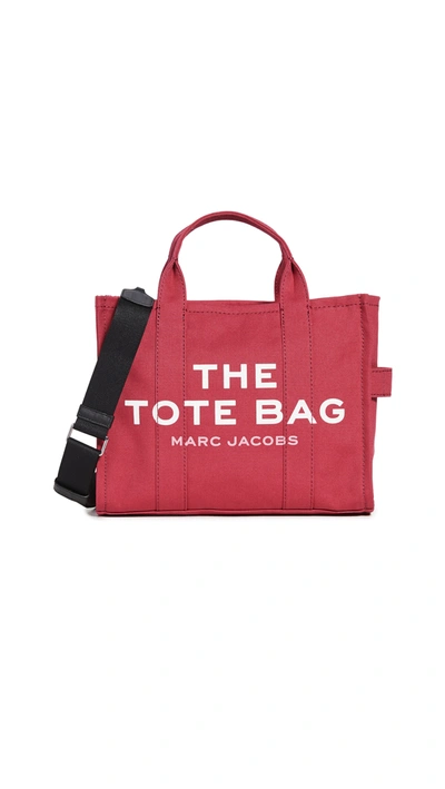 Shop The Marc Jacobs Small Traveler Tote In Persian Red