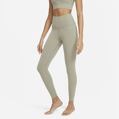 Shop Nike Yoga Luxe Women's High-waisted Leggings In Light Army,stone