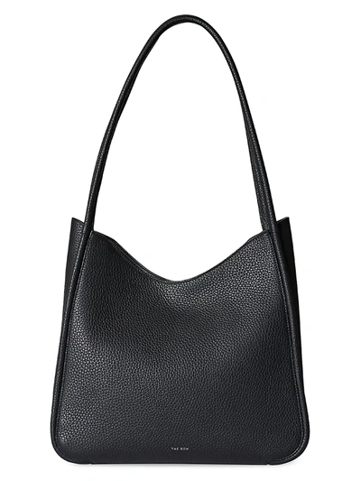 Shop The Row Symmetric Leather Tote In Black
