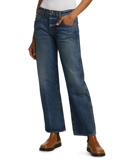 Shop Khaite Women's Kerrie Straight Jeans In Lincoln