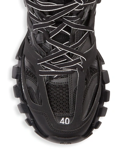 Shop Balenciaga Men's Track Hike Boots In Black