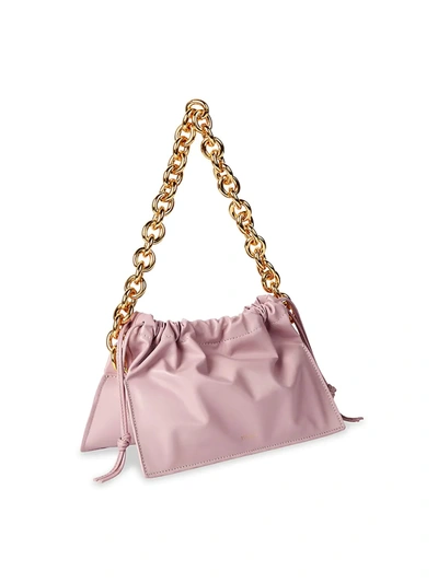 Shop Yuzefi Bom Leather Shoulder Bag In Iris