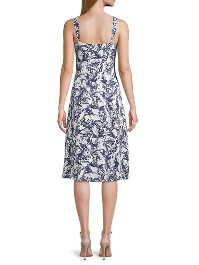 Shop Donna Karan Twiggy Floral A-line Dress