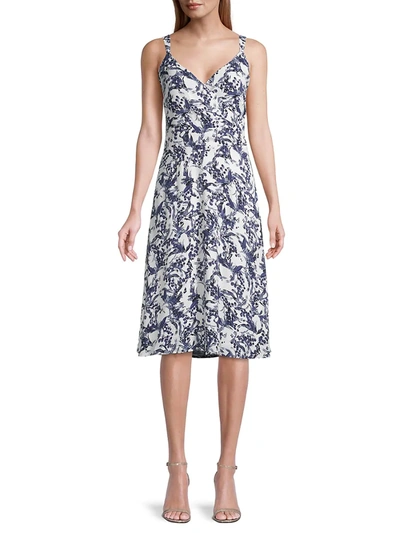 Shop Donna Karan Twiggy Floral A-line Dress