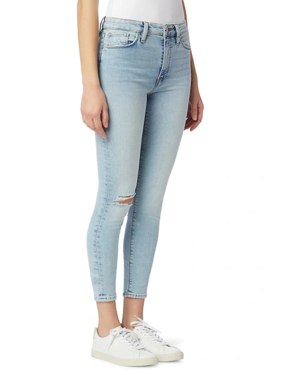Shop Hudson Barbara High-rise Super Skinny Ankle Cropped Jeans In Baby Face