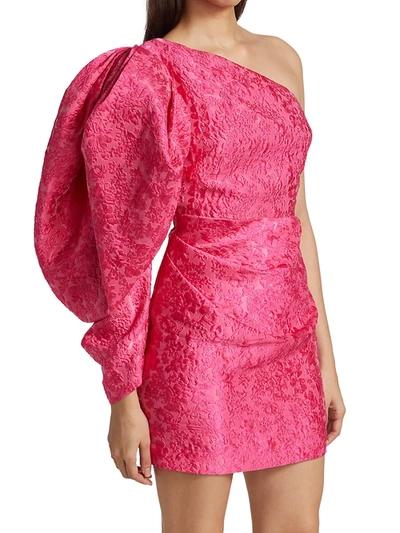 Shop Acler Women's Piermont One-shoulder Dress In Neon Pink