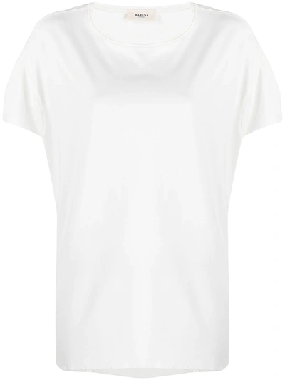 Shop Barena Venezia Round Neck Short-sleeved T-shirt In White