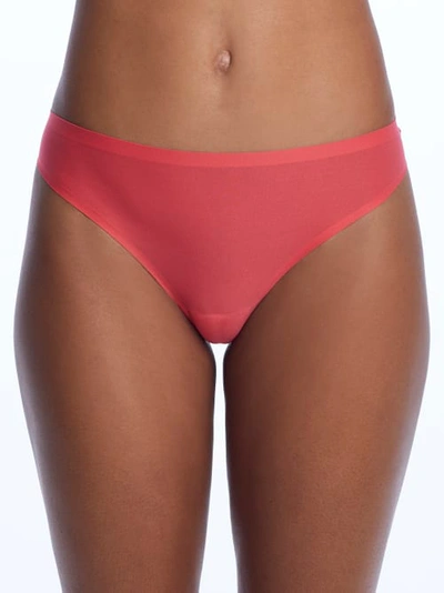 Shop Chantelle Soft Stretch Thong In Watermelon