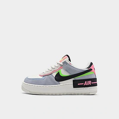 Shop Nike Women's Air Force 1 Shadow Se Casual Shoes Size 10.0 Leather/suede In Sail/black/sunset Pulse/light Armory