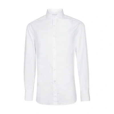 Shop Brunello Cucinelli Slim Fit Shirt In Blanc