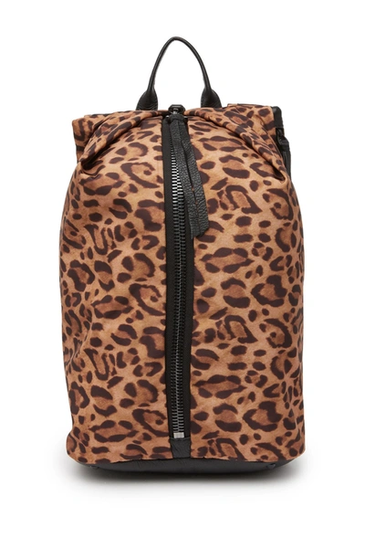 Shop Aimee Kestenberg Tamitha Large Nylon Backpack In Large Cheetah Nylon